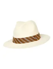 [City Hatters] Taormina Fedora Hat in White