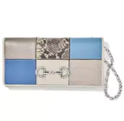 Brighton Off The Grid Rockmore Wallet White Multi T35492 New With Tags