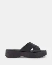 Miss Sofie Kris/Black Womens Wedges 40