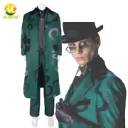 Riddler Men's Cosplay Costume Gotham Season 5 Edward Nygma Cosplay Green Suit