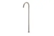 MEIR Round Brass Floor Standing Bath Spout - Champagne