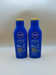2x NIVEA SUN Protect & Moisture Sun Lotion SPF 30 200ml SUNCREAM SUNSCREEN
