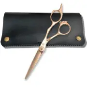 Gold Hair Cutting Shears for Professional Hairdresser - 6" Gold Hair Scissors...