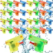 DIYASY 32 Pcs Mini Water Guns for Kids, Small Water Squirt Gun Bulk Pistol Soaker Beach Toy for Swimming Pool Party Favors for Toddlers Age 3-5 4-8