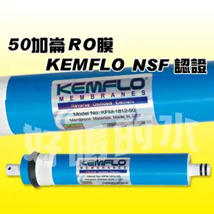 RO膜 4支   好喝的水 KEMFLO RO機 濾心 NSF 美國進口材料 台灣加工 溢泰出品 高品質