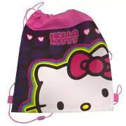 Sling Bag Tote Drawstring Non-Woven Sanrio Hello Kitty Pink NEW