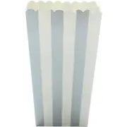 Mini Popcorn Boxes x12 Silver Party Favours Kids Movie Night Birthday Decor