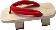 [Frediuo] Japanese Wooden Clogs Stylish Anti Slip Slippers for Home Summer Travel