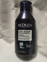 Redken Brownlights Blue Toning Conditioner Keeps Brown Hair Cool Not Brassy 10oz