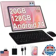 Android 14 Tablet 10.1 Inch Tablets, 20GB RAM 128GB ROM 1TB Expand Octa-Core