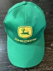 John Deere, Green Adjustable Cap w/ Yellow Logo, New in Pristine Condition