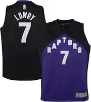 Outerstuff Kyle Lowry Toronto Raptors Black Purple #4 Kids 4-7 Earned Edition Swingman Jersey