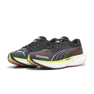 【PUMA】Deviate Nitro 2 PsyRush 女鞋 黑綠色 碳板 氮氣中底 緩震 慢跑鞋 38007701