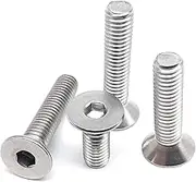 M1.6 M2 M2.5 M3 M4 M5 M6 M8 304 A2 Stainless Steel DIN7991 Hexagon Hex Socket Head Flat Countersunk Allen Bolt Screw (Color : 14mm_M8 (5pcs))