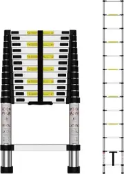 *NEW* Telescoping Ladder Multi-Purpose Collapsible Extendable,330lbs Load