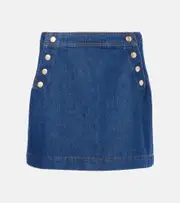 [Frame] Frame Sailor Snap denim miniskirt 24 blue