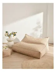 [Cadence & Co.] Two Seater Lounge Cover Bean Bag in Natural