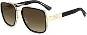 [DSQUARED2] Men's D2 0060/S Sunglasses, Gold Black, 58 mm