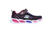 Infants Skechers Shimmer Beams Sparkle Glow Black Toddlers Light Up Girls Shoes