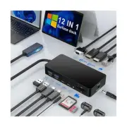 Microsoft Surface Dock Triple Display with Power Supply,12 in 1 Surface Pro D...