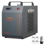 VEVOR Industrial Water Chiller, CW-5202, Industrial Water Cooler Cooling System with Built-in Compressor 7L Water Tank Capacity 18 L/min Max Flow Rate