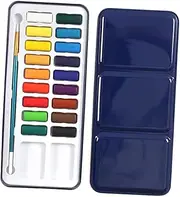 HOODANCOS Watercolor Painting Kit 18 Vibrant Colors Solid Watercolor Set with Brush Compact Sketch Box Great for Artists Students