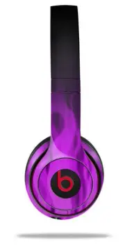 Skin Wrap for Beats Solo Wireless 2 3 4 Fire Purple SKIN ONLY