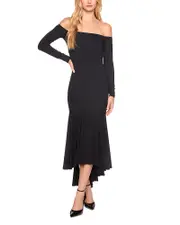 Susana Monaco Off The Shoulder High Low Dress