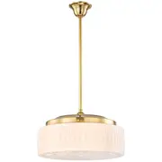 Pendants Lights Rod Brass Collingwood 37cm Period Art Deco Lighting Retro