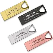 Custom Metal USB Flash Drive, Bulk Personalized USB 2.0 Memory Sticks Thumb Drives, Ideal for Corporate Gifts, Promotional Giveaways, Photography & Music Studios and Non-Profits (16 GB,50 PCS)