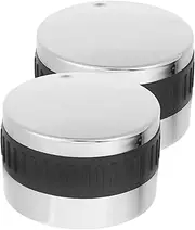 DECOMELODY 2pcs Knobs Cooktop Burner Control for Heat Compatible Gas Range Ovens Ergonomic Design for Comfortable Grip