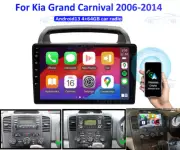 4+64G Carplay Android 14 For KIA GRAND CARNIVAL 06-14 Radio Head Unit GPS BT