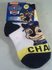 NWT Paw Patrol Planet Sox kids socks size 5-6.5, shoe size 5.5-8.5 Black/white.