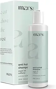 Mars By GHC Anti Hair Fall DHT Blocker Shampoo With Argan Oil, Caffeine, Aloe Vera for Stronger Hair, Extra Rich Conditioning - No Paraben, Sulphate & SLS (pack of 1)