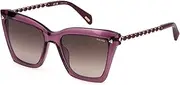 [Police] SPLN62 Sunglasses 09PX VIOLA TRASPARENTE LUCIDO 52/18/140 Woman, 09 Pieces Purple Clear Gloss, 52/18/140