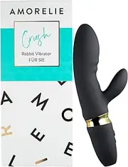 Amorelie Crush - 18.5 cm Rabbit Vibrator for Her, Waterproof Battery