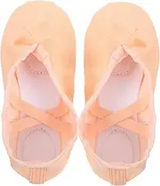 BESPORTBLE Girls Ballet Shoes Toddler Ballet Slippers Soft Canvas Dance Shoes for Yoga Comfortable for Girls