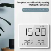 Ultra Thin Electronic Clock Simple Digital Clocks Wall Disply LCD AU T1R3