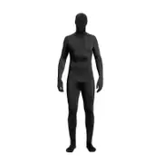 Spandex Suit Full Body Disappearing Man Suit Unisex Zentai Suit Black 150CM