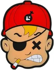 Ysmzzmsy 1 PCS Boy PVC Rubber Morale Patch with Hook Backing ，Funny Tactical 3D Patch for Backpacks，Army Vests, Hats, and Helmets - Cool PVC Rubber Patch Boosts Moral