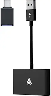 Wireless Car Play Adapter for Phone, Car Play Convert Wired to Wireless Dongle, Low Latency Stable and Fast Connection USB Type C Support for Mobile Phone