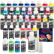 Createx 36 Color Master Airbrush Paint Kit with DVD, Cleaner & 100 Mix Cups