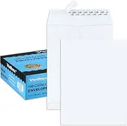 ValBox 10x13 Self Seal Security Catalog Envelopes 150 Packs Large White Envelopes with Peel and Seal Flap for Mailing, Organizing and Storage