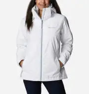 NWT Columbia Gulfport Fleece Interchange Jacket Omni-Tech White $210