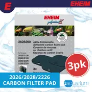 Eheim 2026/2028/2226 Carbon Filter Pad (3pk) (2628260)