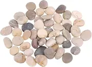 MUSISALY 50pcs Hand-Painted Rocks for Children's Drawing DIY Polishing Pebbles Smooth Surface Creative Stones Set 1-3cm