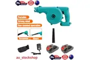 2-in-1 Cordless Electric Leaf Blower Dust Suction Vacuum Cleaner With 2 Battery