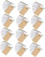 SHINEOFI Memo Cards Ring Notes Pads 12 Pcs Ring Binder Notepads for Lists Reminders
