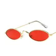 2PCS Retro Oval Sunglasses Women Small Alloy Frame Sun glasses Classic Colorful Ocean Lens Sunglasses