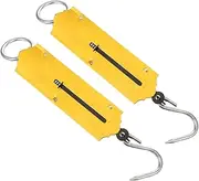 [Kisangel] Portable Scale Hook 2pcs Handheld Hanging Scale for Fruit Vegetable Fish Weighing Outdoor Market Farm Use